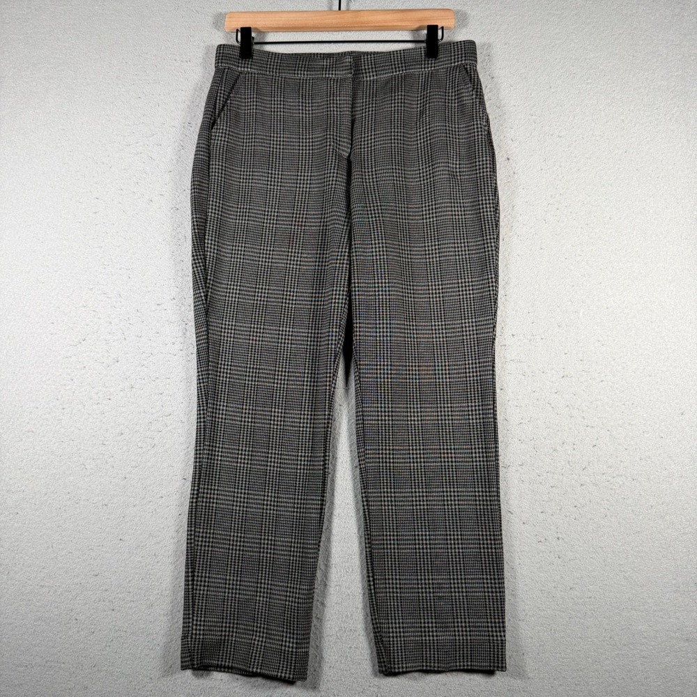 Banana Republic‎ Sloan Grey Glen Plaid Ankle Dress Pants Womens Size 8 Slim Fit